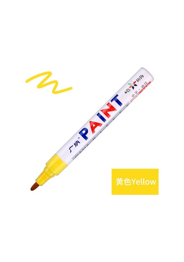 Aubyhe Güney Boya Kalemi Sarı - Ofis İmza, Not Almak, Taş Ve Lastik Üzerine Yazma, Dürtme Dirençli, Uzun Ömürlü Diğer