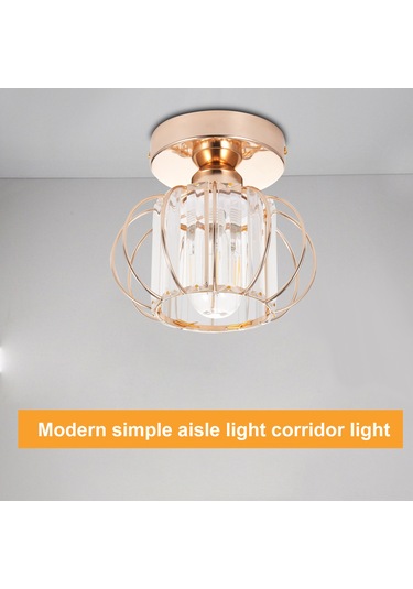 Springsun Avlu Koridor Işığı Kreatif Kristal Led Spot - Demir Gövde E27 Soketli Kaynak Hariç Avrupa Standartı Diğer