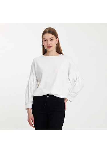 Twobull NAIROBI Kadın  Taş Sweatshirt