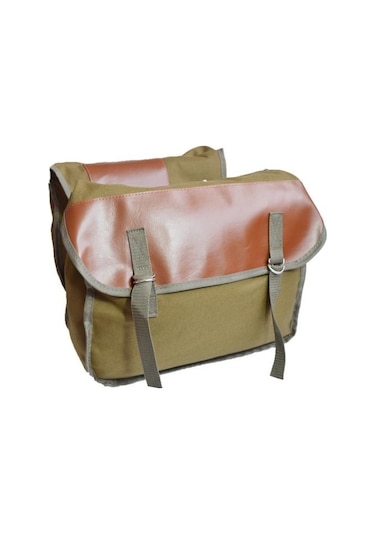 Taşınabilir Kanvas Motosiklet Heybe Çift Taraflı Arka Koltuk Saklama Bagaj Çantası Siyah