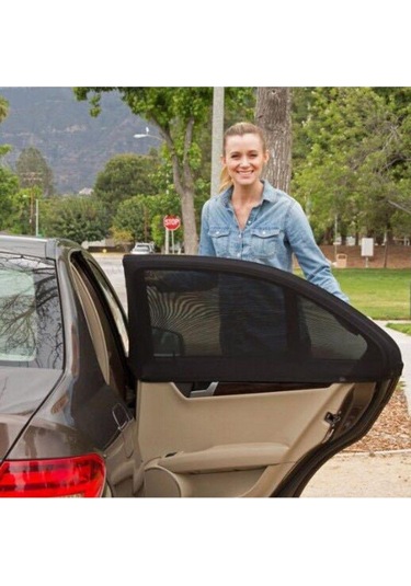 Araba Arka Koltuk Tablet Tutucu Ve Yan Cam Güneşliği Ikili Paket