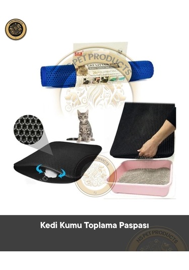 Flip Lüx Kedi Kumu Toplama Paspası 60x40cm