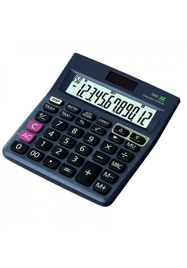 Mx-120t-w Masa Üstü Hesap Makinesi 12 Hane Büyük Ekran 120 Adım K Diğer