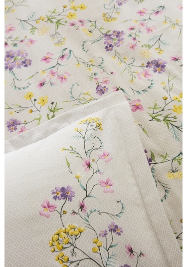 Karaca Home Eliana %100 Pamuk Çift Kişilik Nevresim Takımı Lila LILA