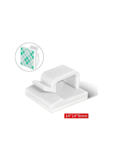 Fobz 5 8 Mm Kendinden Yapışkanlı Beyaz 20 Adet Kablo Tutucu 308123794