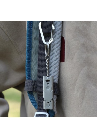 Çift Tüplü Hayatta Kalma Düdüğü 150db Yüksek Desibel Ağır Hizmet Paslanmaz Çelik Taşınabilir Gri