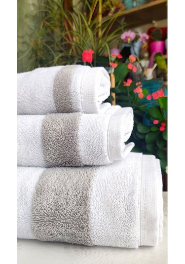 3.lü Lüks Banyo Set Hediyelik, Çeyizlik, Özel Üretim Çift Yön-renk Banyo, Baş, El Havlu Set Çok Renkli