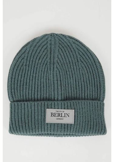 DeFacto Kadın Şehir Temalı Dokuma Etiketli Bere C6950AX24WNGN10