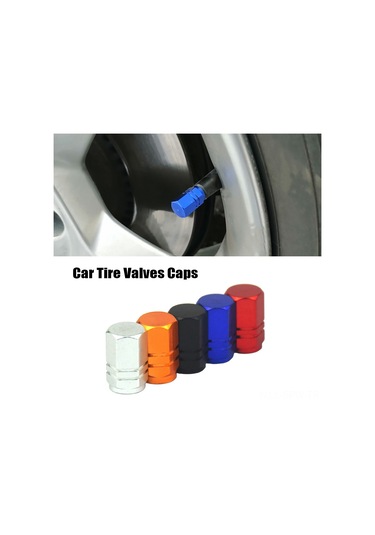 Maiyame Alüminyum Renkli Lastik Valf Kapağı, Su Geçirmez, Çamurlardan Koruyucu, Araba-suv-bisiklet Uyumlu, Gümüş Rengi