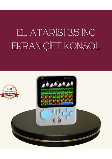 Mey İthalat Şarjlı 3.5 İnç Retro Oyun Konsolu
