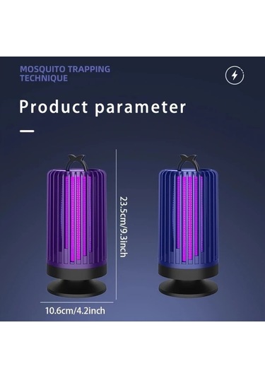 Boatshop1 Ev Sinek Kovucu Lamba Purple Uzun Ömürlü Gece Sessiz Sinek Tuzağı İç Mekan Kullanım İçin