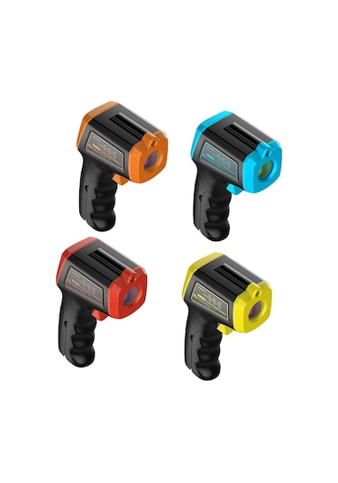 Gm320s Temassız El Tipi Endüstriyel Kızılötesi Termometre Yüksek Hassasiyetli Lcd Ekran Arkadan Aydınlatmalı Sıcaklık Test Cihazı - Sarı