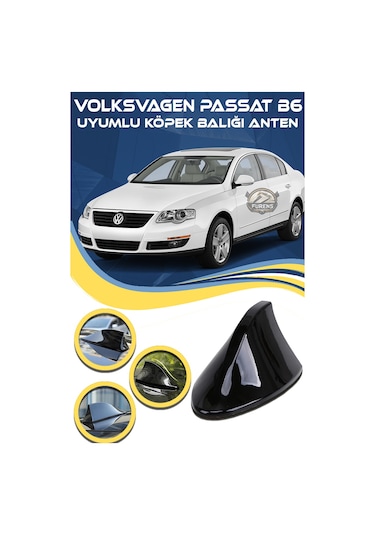 Volksvagen Passat B6 Uyumlu Oto Balık Sırtı Anten Elektrikli Köpekbalığı Balina Tavan Anten