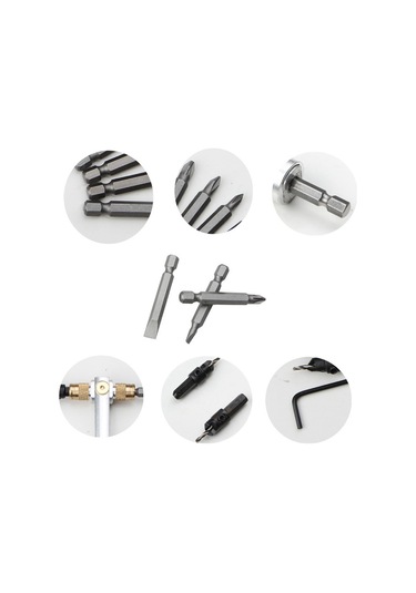 Sointeresting 20 Parçalı Yüksek Hızlı Çelik Uç Seti Toplu Kafa Kombinasyon Seti Rüzgar Toplu Çift Amaçlı Tornavida