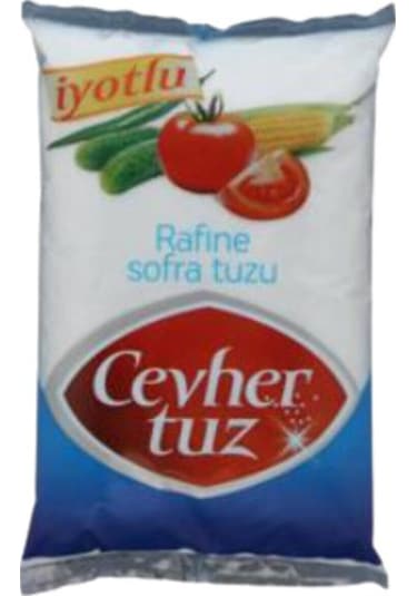 Cevher Rafine İyotlu Sofra Tuzu 1500 G