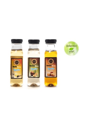 Esperado Şekersiz Vanilya + Fındık + Karamel Şurubu 3 x 250 ML