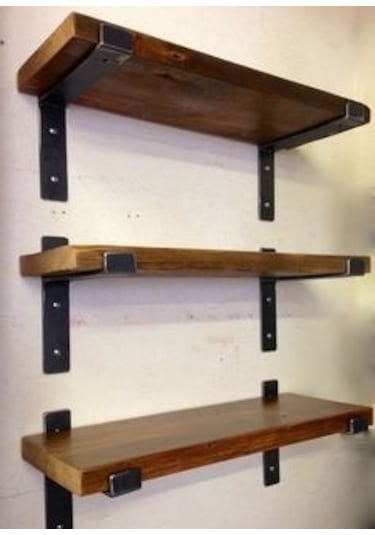 güvendekoratif duvar rafı Siyah