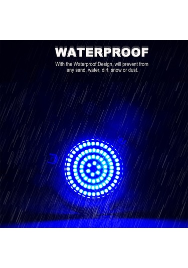 Gemi / Yat 10-30v 90leds Suya Dayanıklı Paslanmaz Çelik Sualtı Işığı Kırmızı Işık