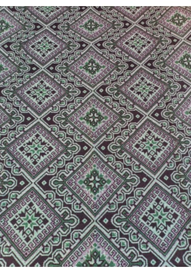 Uşak Dokuma Kilim 180x280cm Yeşil - Beyaz