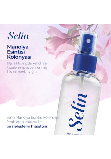 Selin Limon Kolonyası 900 ML + Manolya Esintisi Sprey Kolonya 100 ML