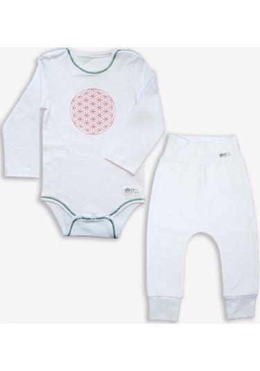 Ozmoz Özel Koleksiyon Annapurna Hediyelik Organik Bebek Takım - Beyaz (476833625) Beyaz