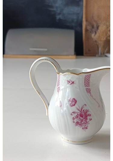 Hutschenreuther Dresden Tarzı Vintage Sütlük Çok Renkli