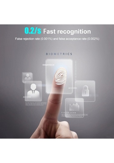 Createtech Usb Parmak İzi Okuyucu, Masaüstü Biyometrik Güvenlik