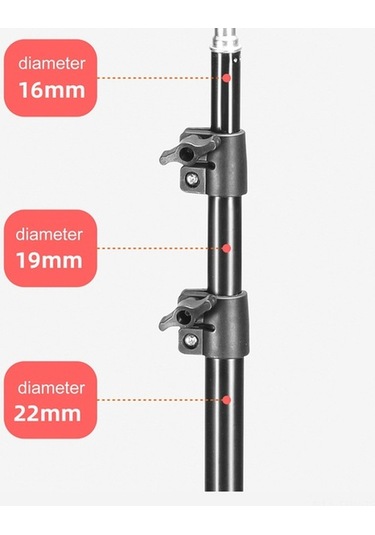 Fortunelane Siyah Projeksiyon Tripodu, Telefon/kamera Destekliği, Işık Tutucu, 1/4 Vida, 1.6m Ayaklık