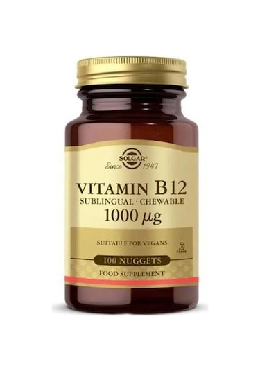 Solgar Vitamin B12 1000 Mcg 100 Dilaltı Tableti