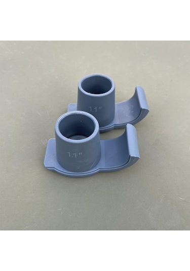 Suntek 2x Yürüteç Kayma Kayakları Coaster Gri-delik-28mm