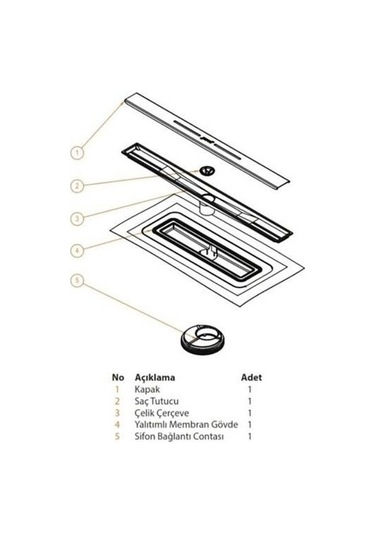 Hüppe Duş Kanalı 40 Cm Galata X Mat Satine
