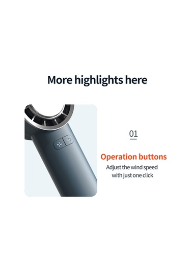 Springsun Usb Şarjlı Taşınabilir El Tipi Mini Fan 3 Hızlı Soğutucu Masa Telefon Standı Sarı