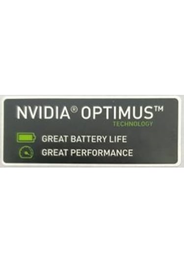 OEM Nvidia Optimus Technology Sticker Etiket D140