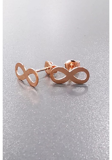 Omar Silver Kadın Sonsuzluk Çivili Gümüş Küpe