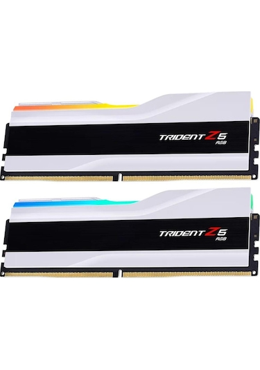 Gskill F5-6000J3636F32GX2-TZ5RW 64 GB (2x32) Trident Z5 RGB Beyaz 6000 MHz CL36 DDR5 Ram