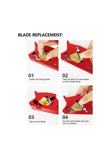 Ximistore9 "ahşap Pah Kırma Ve Köşe Düzeltme Planyası - Ayarlanabilir Kesme Derinliği İle Pratik Marangoz Aleti"