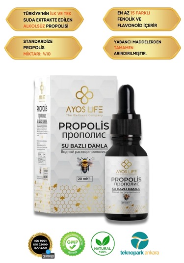 Ayos Life Su Bazlı Propolis Damla 20 ML