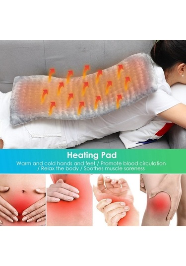 Agoodshop 3-speed Isıtma Pedi 60x30 Cm Mercan Polar Sıcak Örtü Battaniye Kış Isıtma Yastığı Ayrılab