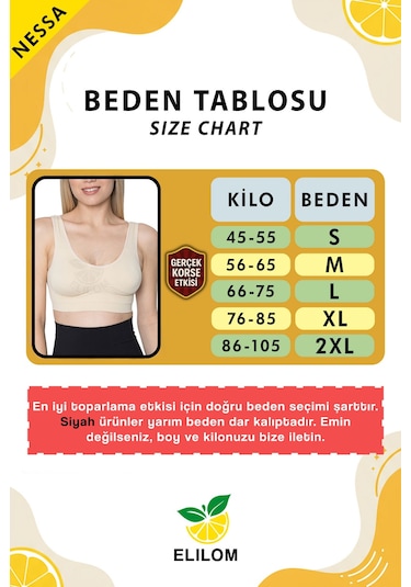 Elilom Pedli Büstiyer Korse Göğüs Destekli, Kalın Askılı Siyah Nessa