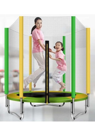 Hepitop Koruma Fileli Katlanabilir Çocuk Trambolini 140 CM