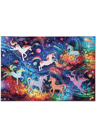 Crocodile Creek Puzzle - 100 Parça - Unicorn Galaksi