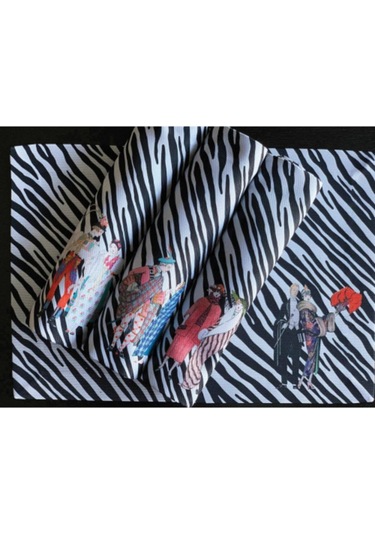 Best Couple Kumaş Amerikan Servis 4'lü Set - 35x50cm Keten Kumaş Ulusl.yıkama Ve Solmama Sertifikası Çok Renkli