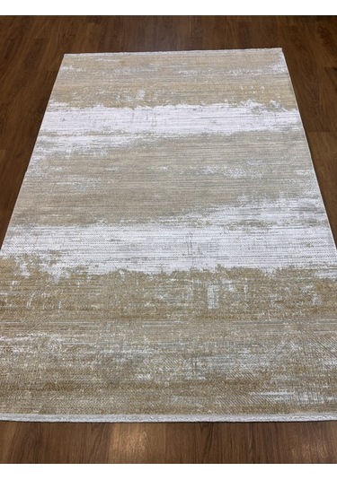 Cream Gold Viskon Ve Polyester İle Üretilen Şık Salon Halısı Cream Gold