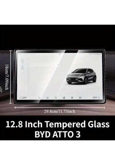 Honeybeeshop Byd Atto 3 32 51 Cm Ekran Koruyucu 9h Sert Cam Çizilmeye Dayanıklı