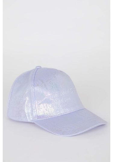 DeFacto Kız Çocuk Nakışlı Simli Kumaş Cap Şapka C0584A825SMPR46