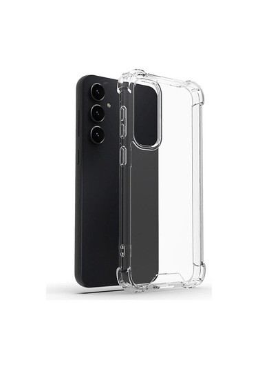 Samsung Uyumlu Galaxy S24 Fe Kılıf Zore Nitro Anti Shock Silikon Şeffaf