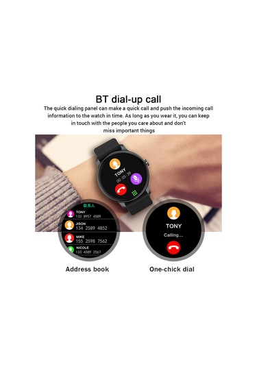 Maiyame Z2 1.3" Dokunmatik Ekran Akıllı Spor Saati Pembe