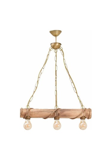 Correx Bambu 3'lü Avize Kahverengi