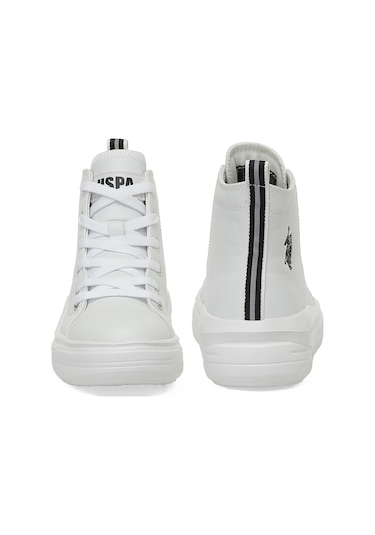 U.s. Polo Assn. Clementıne Pu Jr 5pr Beyaz Kız Çocuk High Sneaker 000000000102021922 Beyaz