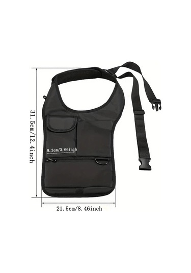 Globalbloom 1 Adet Erkek Hırsıza Dayanıklı Koltuk Altı Çantası Tablet Cebi Kartlık Siyah Siyah 1 Adet